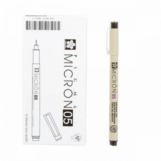 Picture of Marker Pen Pigma Micron Black 05